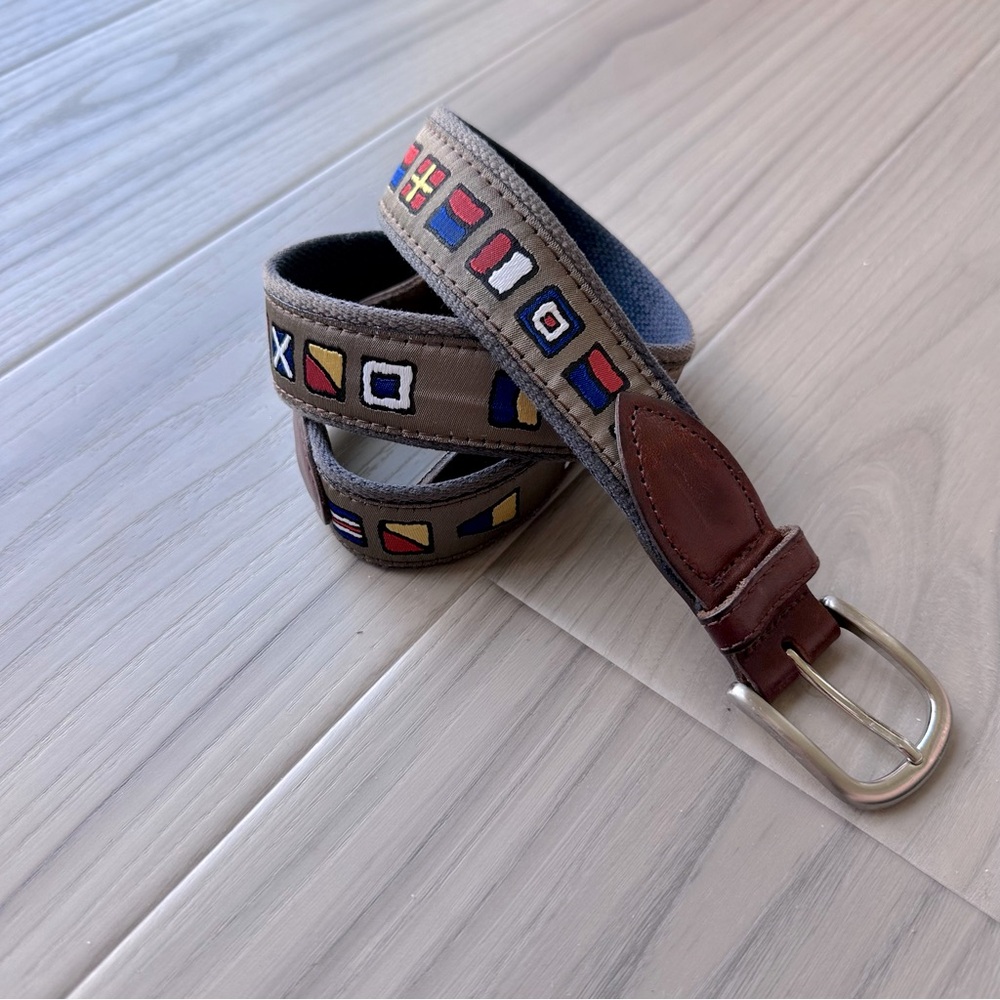 The Belted Cow Flag Belt